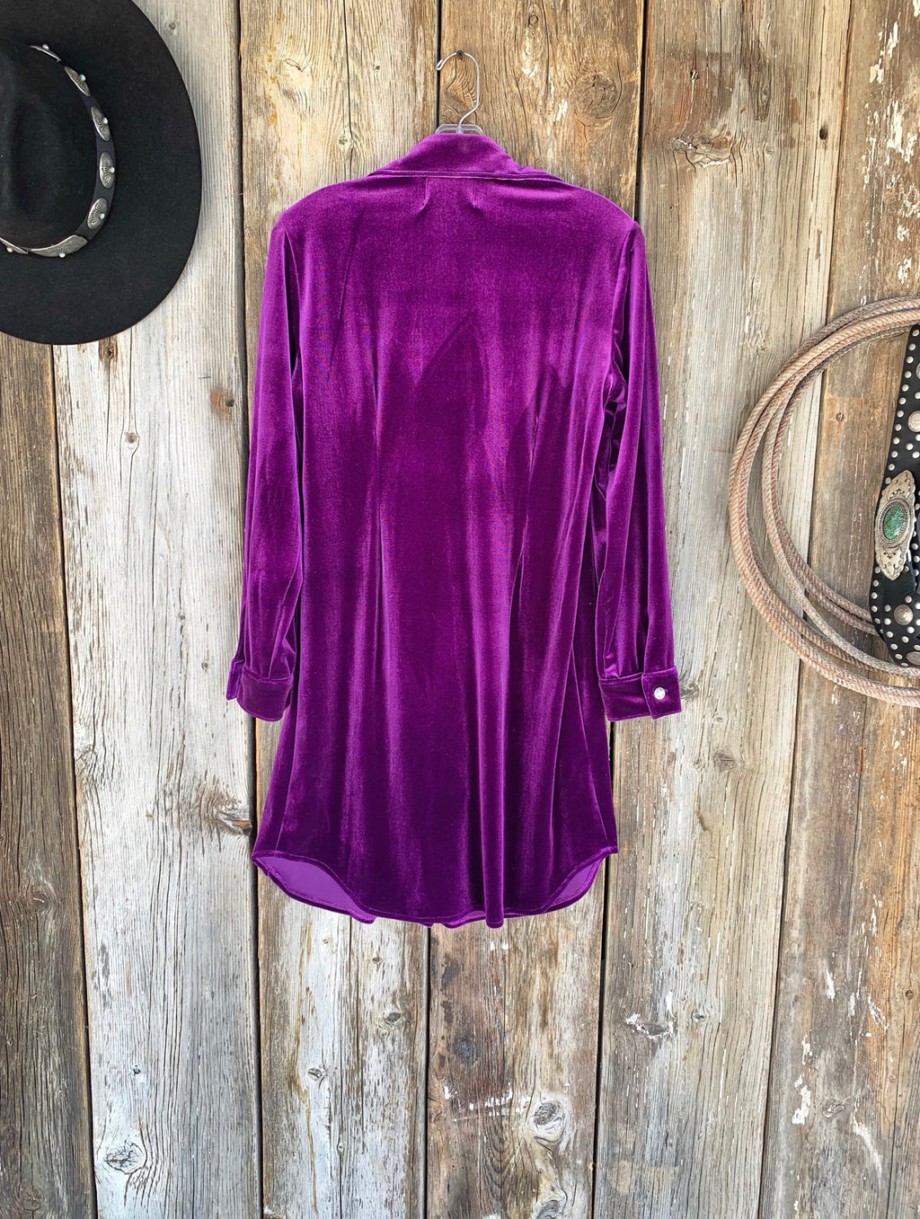 The After Party: Purple Velvet Dress