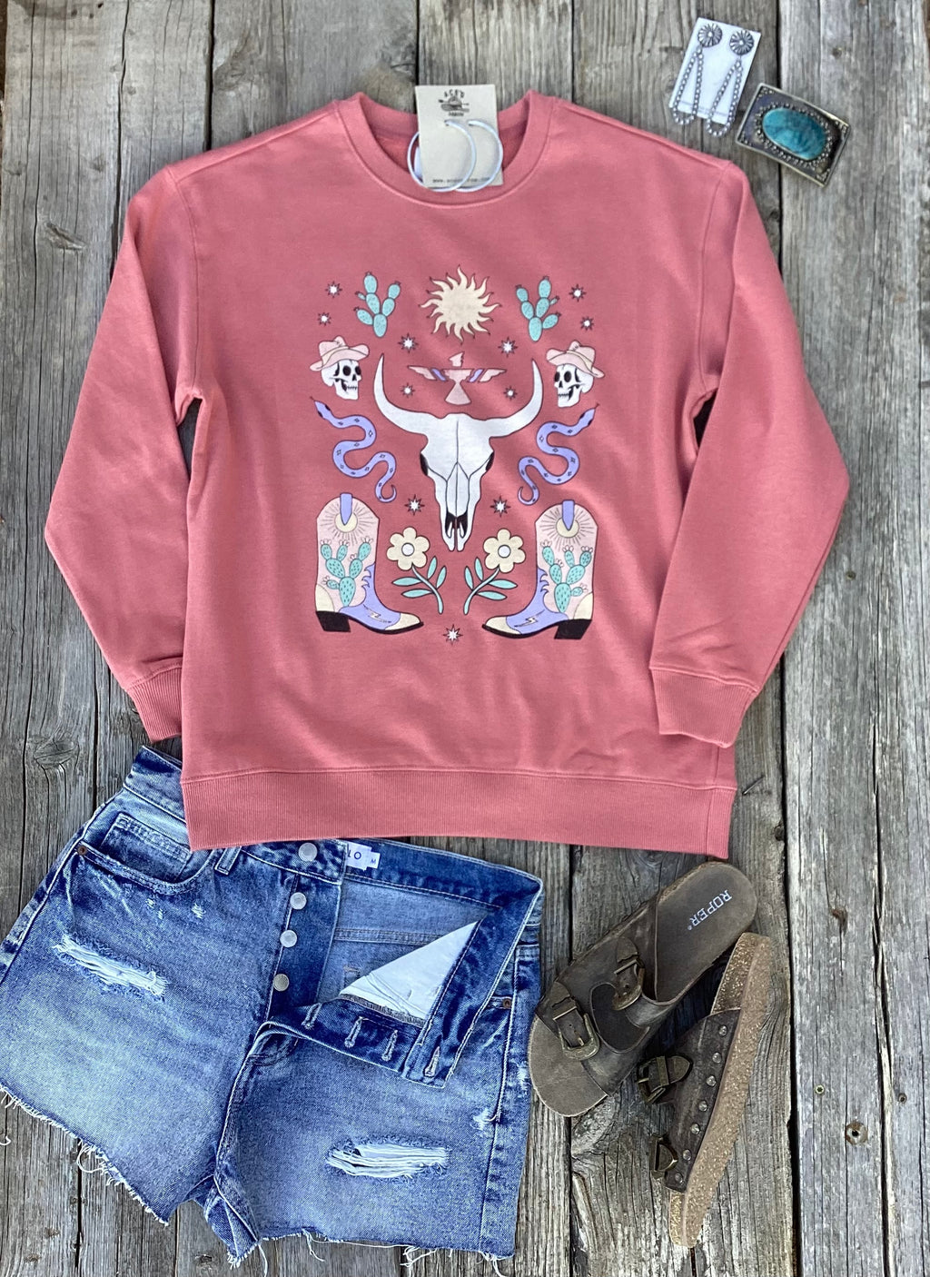 Rose Colored Snakepit Sweater