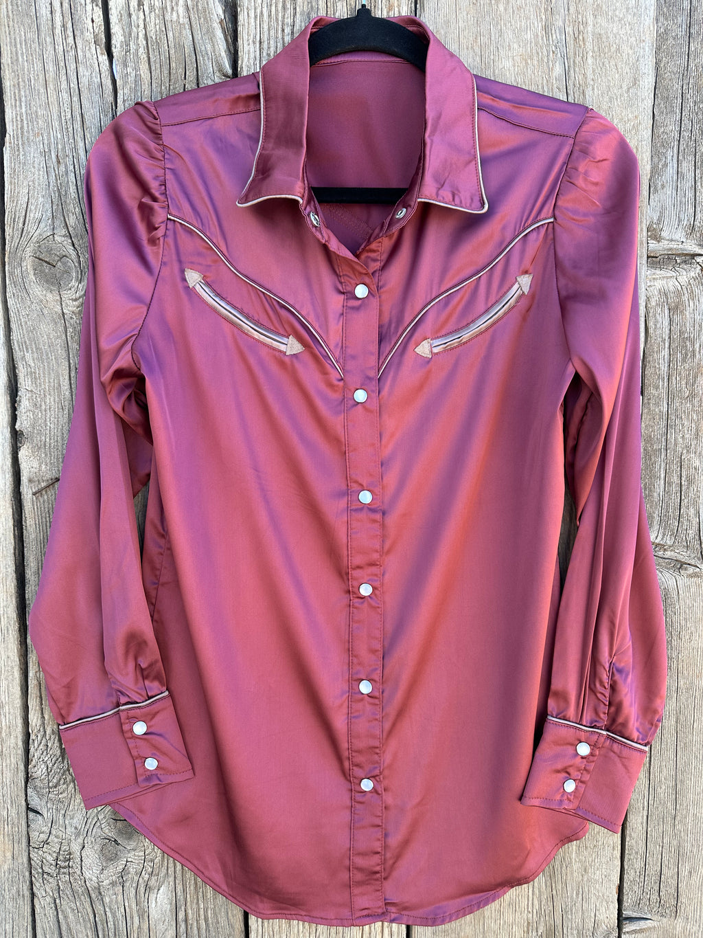 The San Anton Satin: Button Up