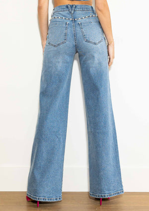 The Pearl; Wide Leg Jeans