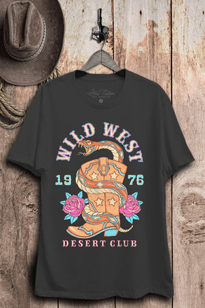 Charcoal Gray Wild West: Tee