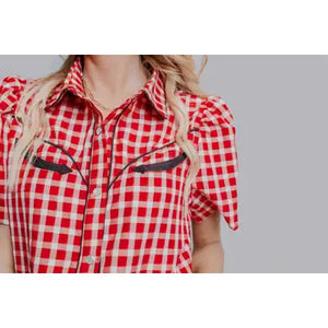 The Poppi Gingham; Blouse