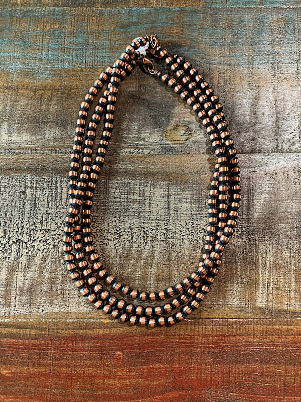 Copper Pearls: Necklace (6mm, 18")
