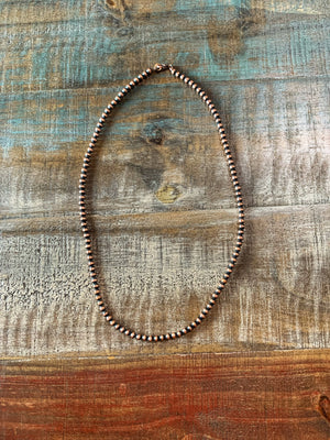 Copper Pearls: Necklace (5mm, 22")