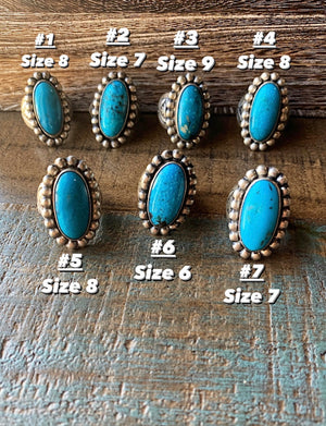 The Sloan: Turquoise Rings