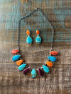 The Brazos: Necklace + Earrings Set