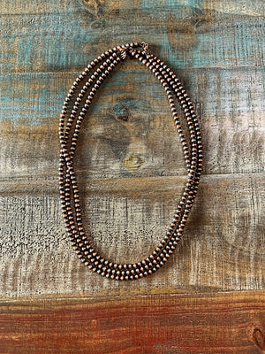 Copper Pearls: Necklace (5mm, 22")