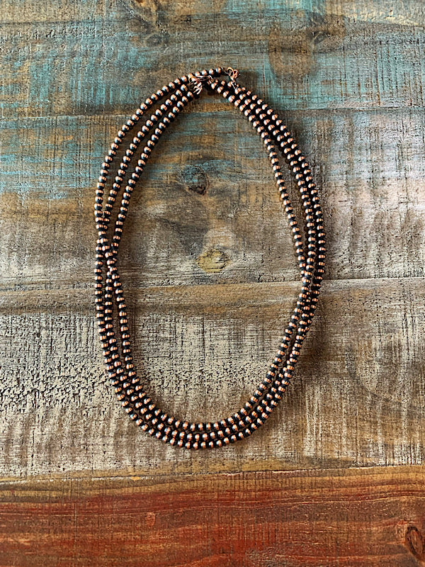 Copper Pearls: Necklace (5mm, 22