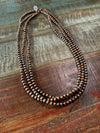 Copper Pearls: Necklaces (6mm, 28")