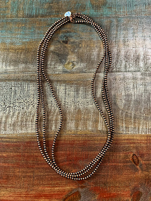 Copper Pearl: Necklaces (4mm, 28")