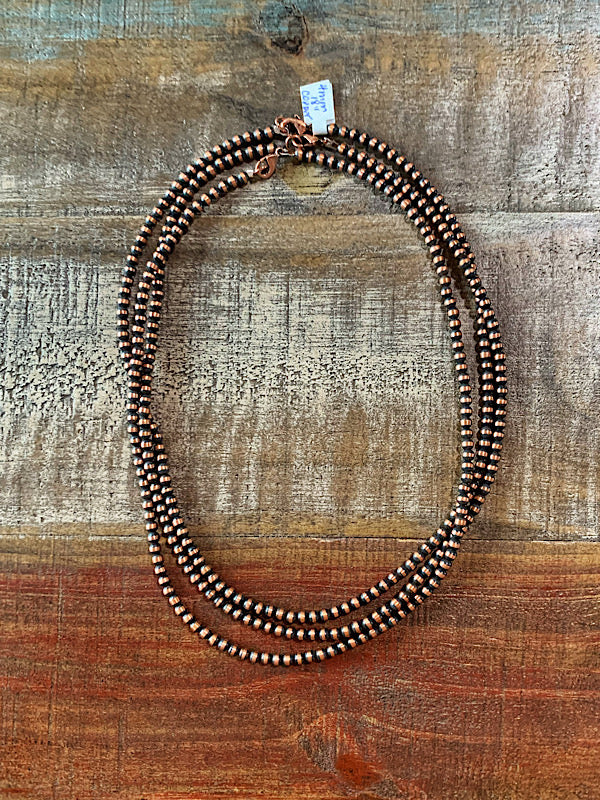 Copper Pearl Necklaces ( 4mm, 18")