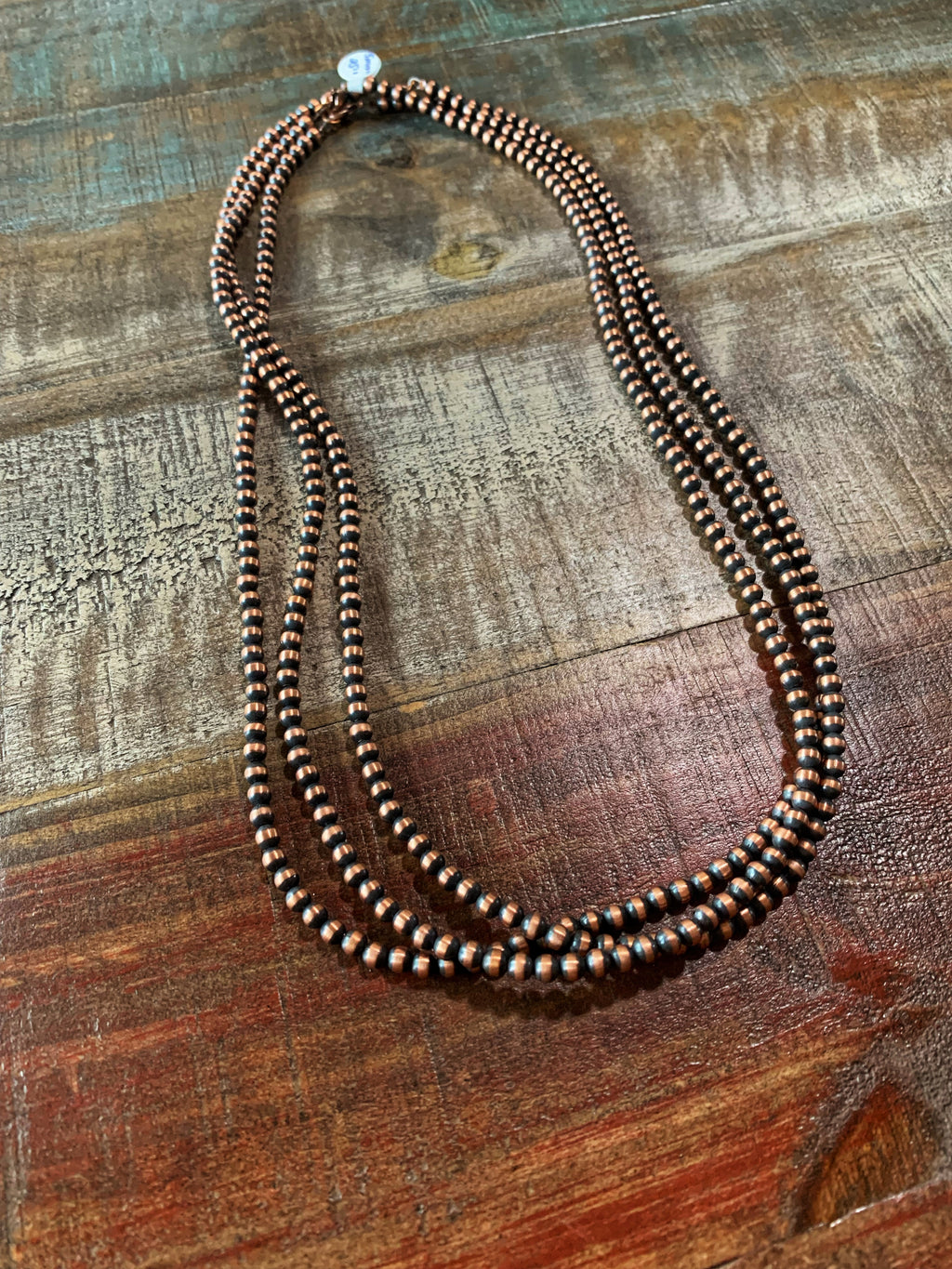 Copper Pearl Necklaces (5mm, 25")